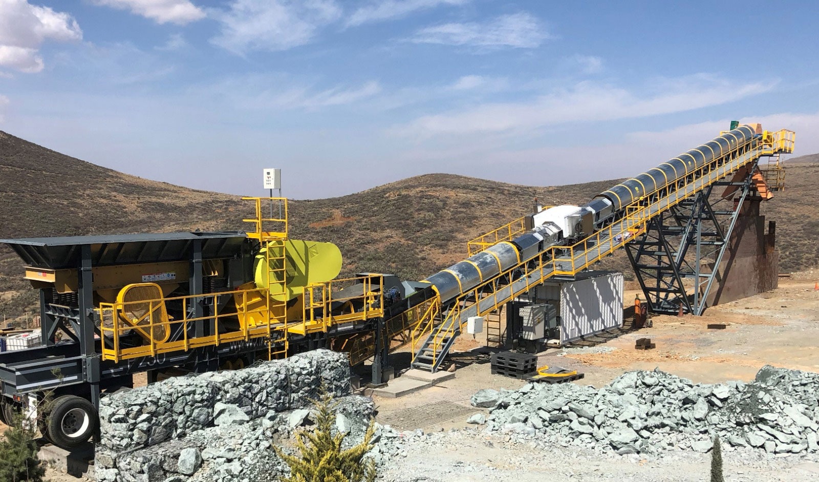 Mayor recuperación minera con clasificación de mineral a granel y tecnología MR